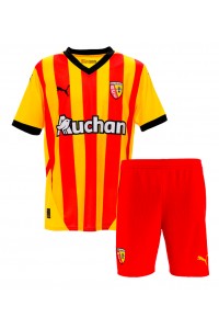 Fotbalové Dres RC Lens Dětské Domácí Oblečení 2024-25 Krátký Rukáv (+ trenýrky)